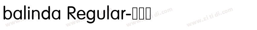 balinda Regular字体转换